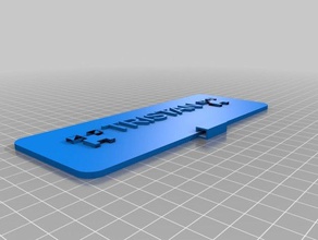 tristan porte-nom bureau de personnalisé 3d print model - Mito3D