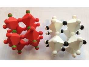 flessibile struttura perovskite fisica & astronomia di cristallo cristallografia apprendimento materiale la scienza 3d print model - Mito3D