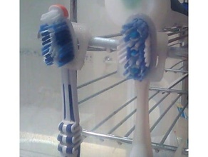 spazzolino da denti gancio v1 bagno hook 3d print model - Mito3D