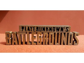 pubg playerunknown s battlegrounds letters games lettering playerunknowns mobile 3d print model - Mito3D
