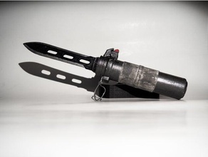 working balistic knife - call duty black ops props mechanical video game war weapon 3d print model - Mito3D