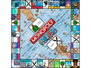 das komplette Monopol one piece-edition Spiele anime Figur Brettspiel fan gemacht Abbildung hat monkey d luffy ein Stück Piraten Waffen 3d print model - Mito3D