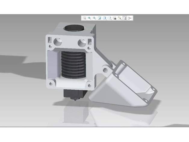 monoprice sélectionnez mini e3d v6 hotend de l'adaptateur L'imprimante 3d pièces e3dv6 mpsm mises à jour v1 3D print model - Mito3D