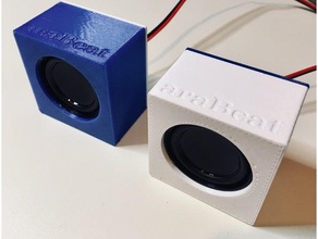 4 3w mini speaker enclosure - 40x40x20mm audio 3d print model - Mito3D