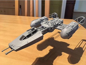 y-wing high detail vehicles star wars 3d print model - Mito3D