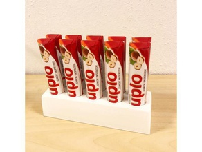 stand barras de chocolate organização barra duplo schokoriegel stnder yogurette 3d print model - Mito3D