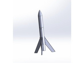 cohete de kno3 vehículos fus e el 3d print model - Mito3D