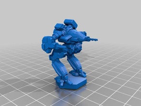 negro jaguar modelos battletech mech 3d print model - Mito3D