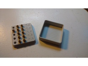 rosca mk8 bocal do recipiente Impressora 3d acessórios a caixa recipientes bico suporte parafuso de armazenamento 3d print model - Mito3D