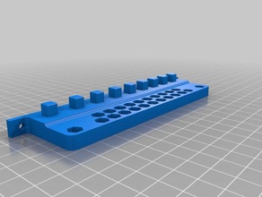stubby screw driver set holder tool holders & boxes 3dprinted anet ender organiser pegboard mount screwdriver 3d print model - Mito3D