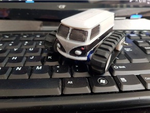 tiny trak volkswagen La stampa 3d mini fpv rover piccolo grido serbatoio 3d print model - Mito3D