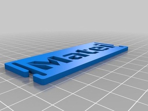 meine angepasste molle name tag - sport & im freien kundengebundene 3d print model - Mito3D