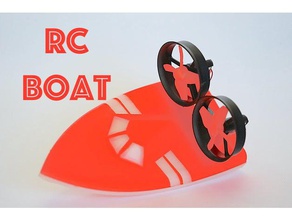 cheap 3d printed rc airboat r c vehicles 3dprintable boat electronics motor remote control vehicle 3d print model - Mito3D