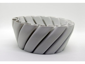 spaghetti bowl decor big czech decoration design dinning fruit kitchen spiral 3d print model - Mito3D