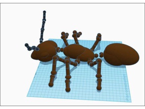 fourmis articul Haustiere insecte 3d print model - Mito3D