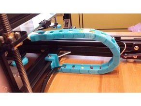 tevo tarantula semi open cable drag chain 3d printer parts management 3d print model - Mito3D
