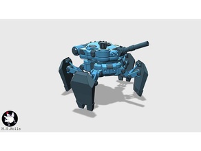 aranha tanque brinquedos jogos araa tachikoma 3d print model - Mito3D