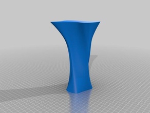 hoch abstrakte vase v1 Dekor Blumen-vase Blumenvasen 3d print model - Mito3D