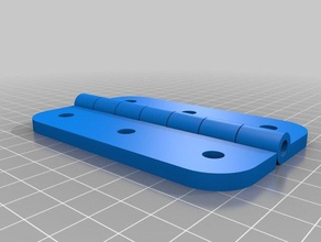 my customized parametric hinge parts 3d print model - Mito3D