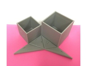 delian cube Verdoppelung problem math Kunst 3d print model - Mito3D