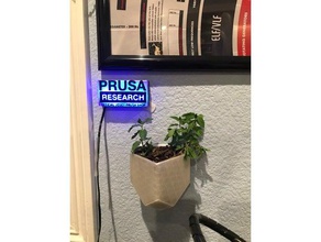 wall pot household flowerpot flower plant stickers hanger mount mounted 3d print model - Mito3D