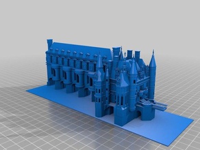 château de chenonceau 3d l'impression 3d print model - Mito3D