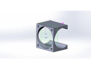 30 mm cooling mount e3d-v5 extruder printing 3d print model - Mito3D