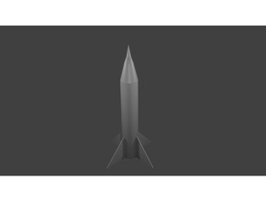 basic rocket model diy blender 3d print model - Mito3D