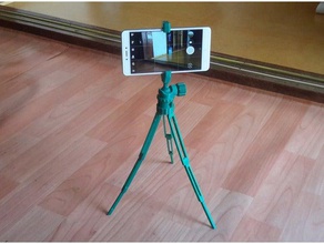 2-stage tripod leg mobile phone 2 stage extension smartphone 3d print model - Mito3D