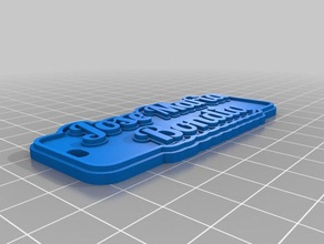 bondia llaveros personalizado 3d print model - Mito3D
