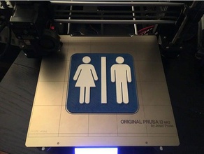 toilettes signe 3d l'impression 3d print model - Mito3D
