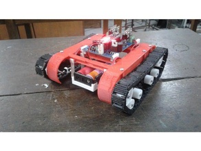 economy class tank robotics arduino caterpillar sprocket tracks 3d print model - Mito3D
