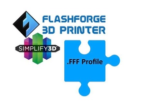 flashforge simplifey 3d fff profils de l'imprimante accessoires fff-fichier simlifey 3d print model - Mito3D