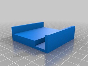 soporte vertical de freebox cristal organización 3d print model - Mito3D