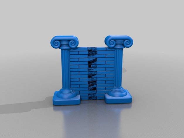 wall ornamental buildings structures 3D print model - Mito3D