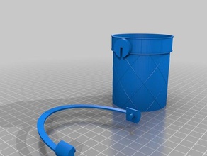 simple beach bucket sport outdoors toy 3d print model - Mito3D