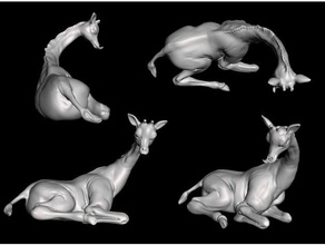 girafa animais 3d print model - Mito3D