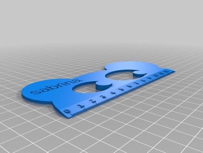régua de sabrina as ferramentas personalizado 3d print model - Mito3D