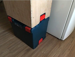 boschsortimo l-boxx-Klemme tool Inhaber - Boxen clip Haken latch storage box system toolbox toolstorage Werkzeughalter Holz die Holzbearbeitung Werkzeuge für 3d print model - Mito3D