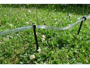 customizable hose holder outdoor garden watering 3d print model - Mito3D