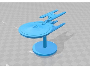 constellation class stargazer board game piece toy accessories boardgame miniature starfighter star trek 3d print model - Mito3D