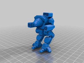 direwolfdashi modelleri battletech mech 3d print model - Mito3D