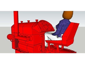 asiento para tractor cadenas vehicles track 3d print model - Mito3D