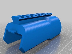nerf modulus ecs-10 battery cover rail toys games 3d print model - Mito3D