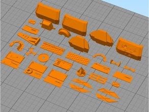gaslandscar warsdiecast armature aggiunte giocattolo gioco accessori addons autoduel diavoli eseguire hotwheels 3d print model - Mito3D