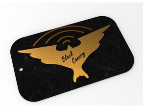 black canary portachiavi logo i segni loghi 3d print model - Mito3D