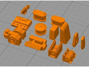 gaslandscar warsdiecast motors engines vents toy game accessories addons autoduel devils run hotwheels 3d print model - Mito3D
