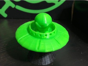 ufo flying saucer alien pilot models 3d print model - Mito3D