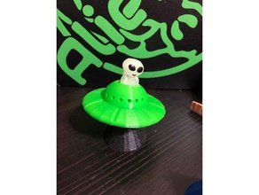 ufo flying saucer opening alien models 3d print model - Mito3D