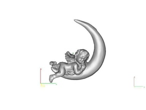angel moon scan creatures 3d print model - Mito3D